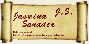 Jasmina Sanader vizit kartica